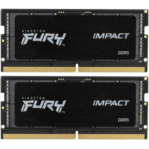 Модуль памяти SO-DIMM DDR 5 DIMM 32Gb PC44800 5600Mhz Kingston FURY Impact CL38 Kit of 2 KF564S38IBK2-32 retail 65819₽