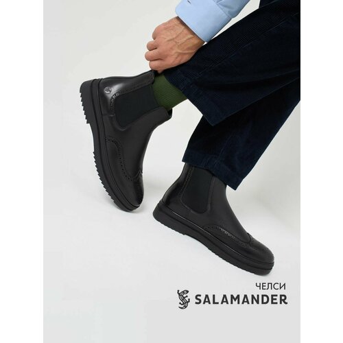 фото Ботинки челси salamander, размер 42, черный