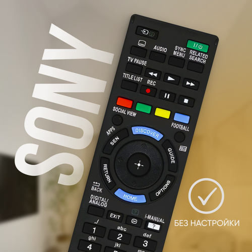 Изображение товара Универсальный пульт ду Sony Smart TV для любого телевизора Сони Смарт ТВ / RM-ED060