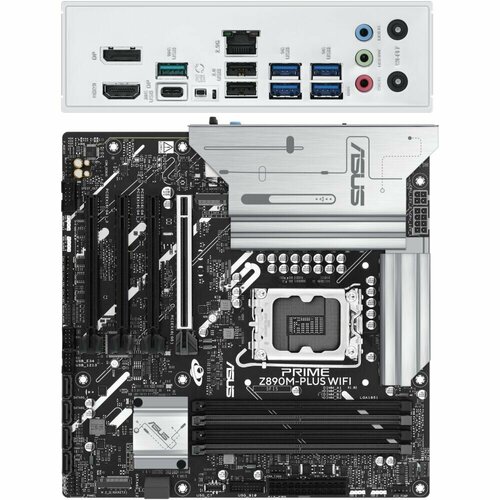 Материнская плата ASUS Prime Z890M-Plus WiFi Z890 Soc-1851 4xDDR5 6xSATA3 RAID 3хM2 4xPCI-E16x 5xUSB32 1xUSB32 Type C DP HDMI WiFi 25Glan mATX 38250₽