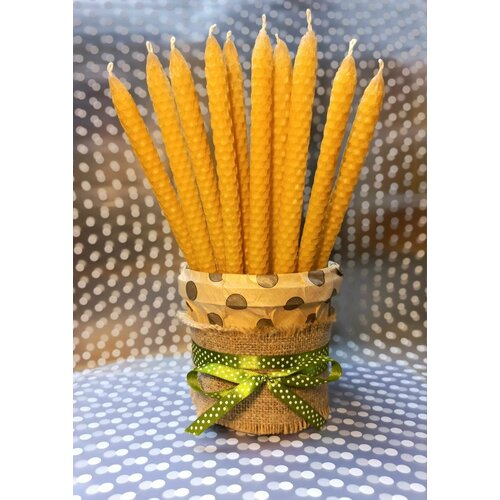 Свечи из натуральной вощины, 10 шт.