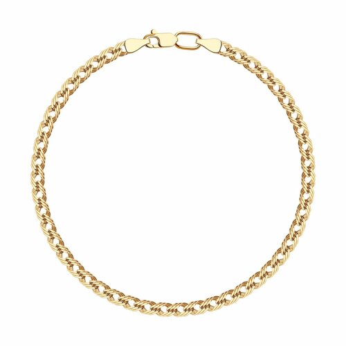 Браслет Diamant online, красное золото, 585 проба, длина 17 см.