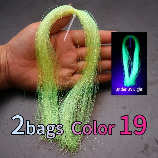 2 пакета блесен для рыбалки, зеленый, Color: 19