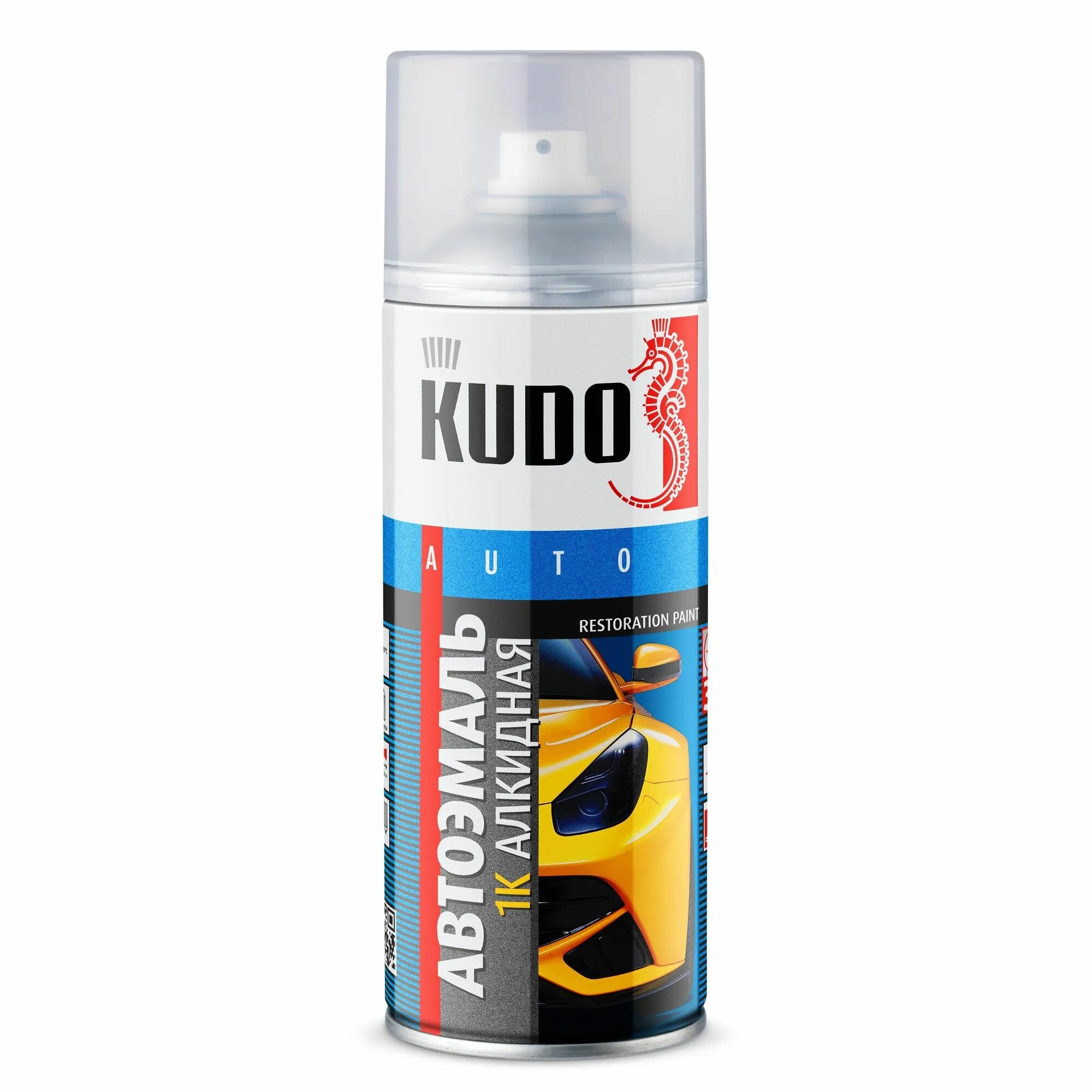 Краска спрей Белый 233, 520 мл. KUDO KU-4012