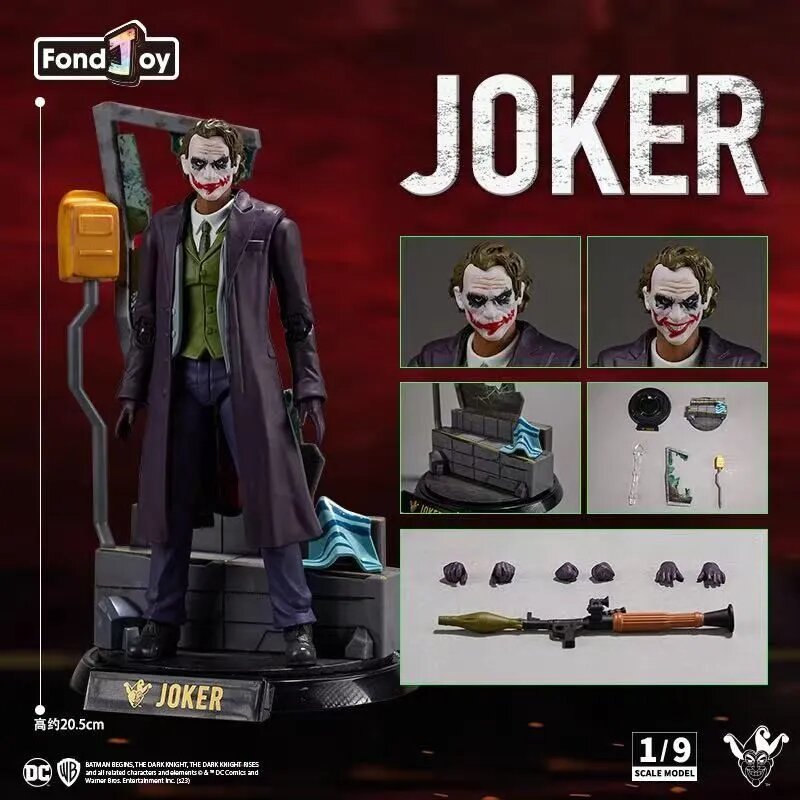 Фигурка Джокер Joker DC / от FondJoy набор(подвижная) масштаб 1/9 (22см)