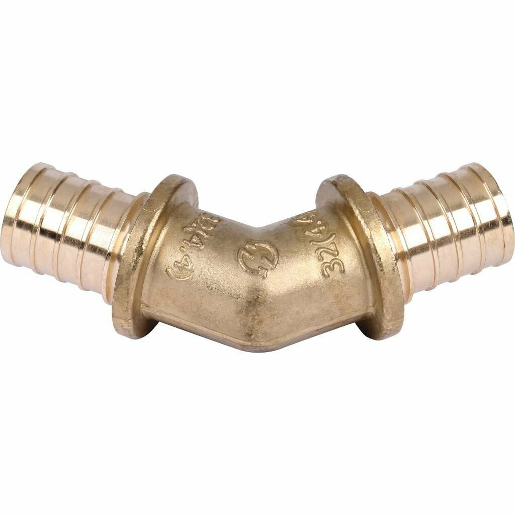 Угольник STOUT (1 шт.) 45° 32 для труб из сшитого полиэтилена аксиальный (SFA-0031-000032)