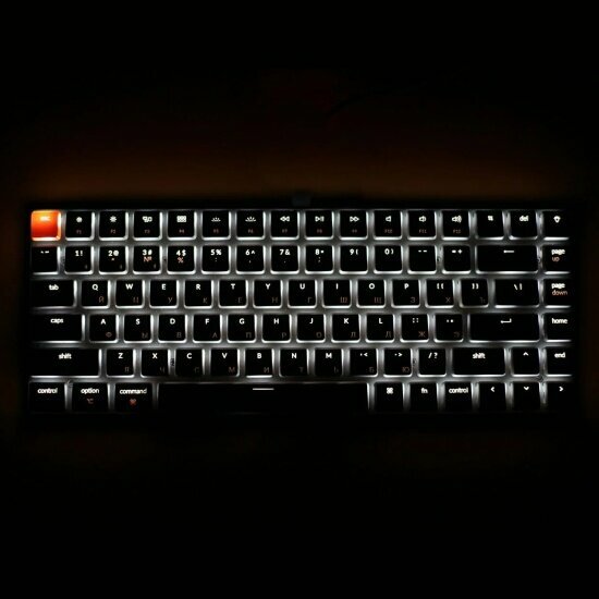 Клавиатура Keychron K3 беспроводная ультратонкая, 84 клавиши, White LED подсветка, Brown Switch — фото 1