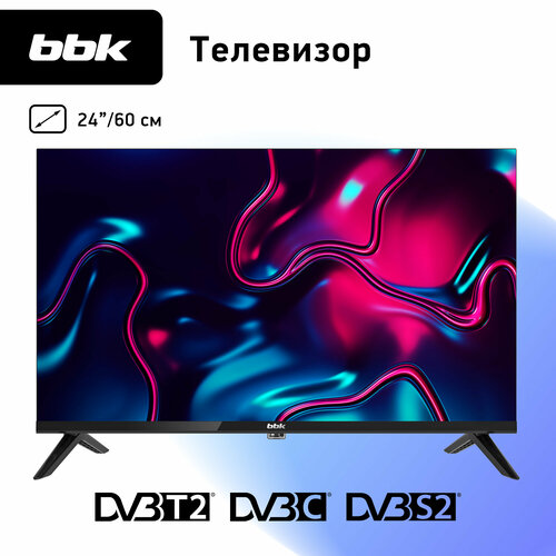 LED-телевизор BBK 24LEM-1031TS2C диагональ 24 дюйма разрешение 1366х768 черный 9990₽