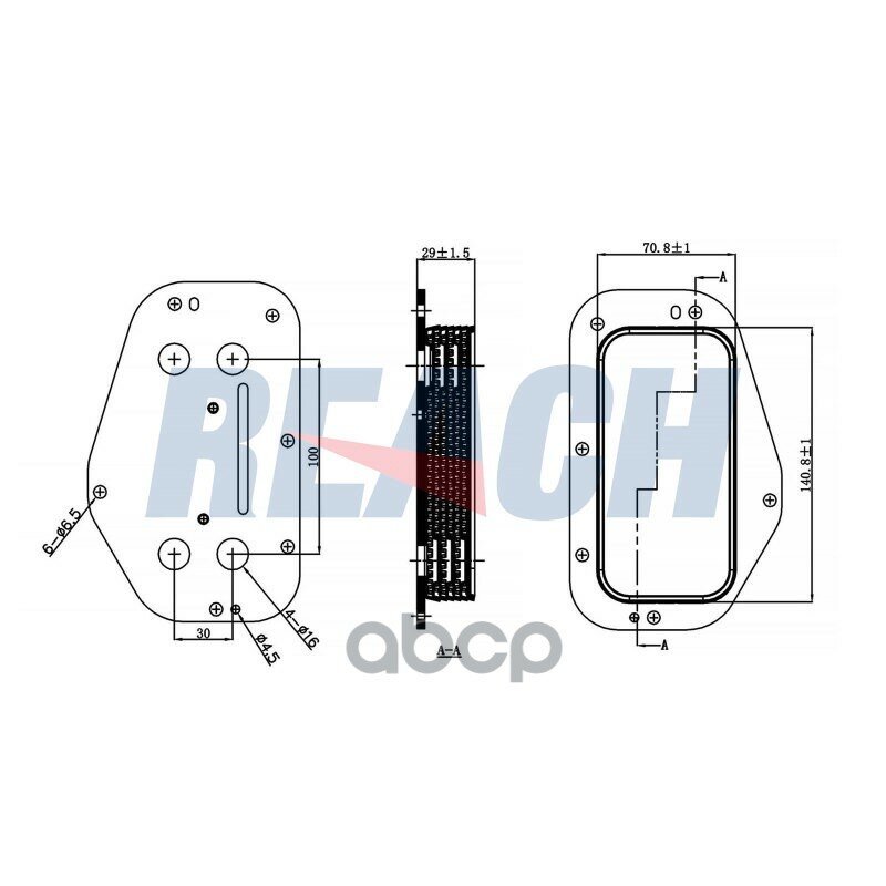 Радиатор масляный OPEL ASTRA J 09- REACH арт. 12411010