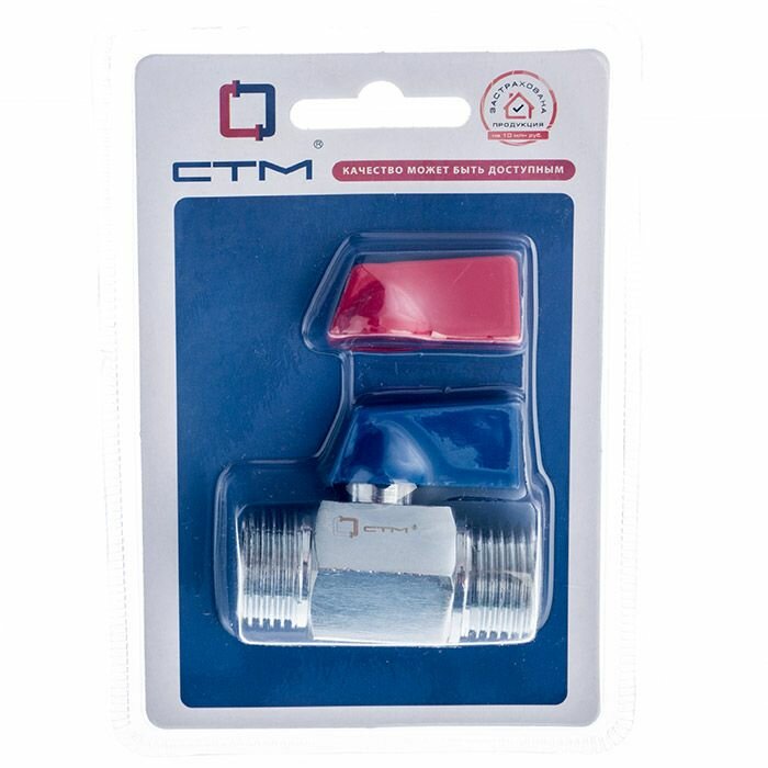 Сантехнический кран Comfort Factor Шаровой, мини, 0,5 дюйма, ш/ш (CWMMM012)