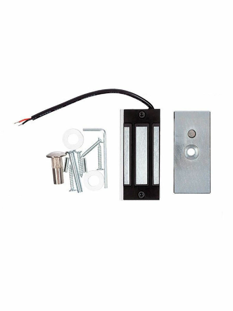 Электромагнитный замок для систем контроля доступа Atix AT-L-2M60, 60кг, IP54, хромированный — фото 1