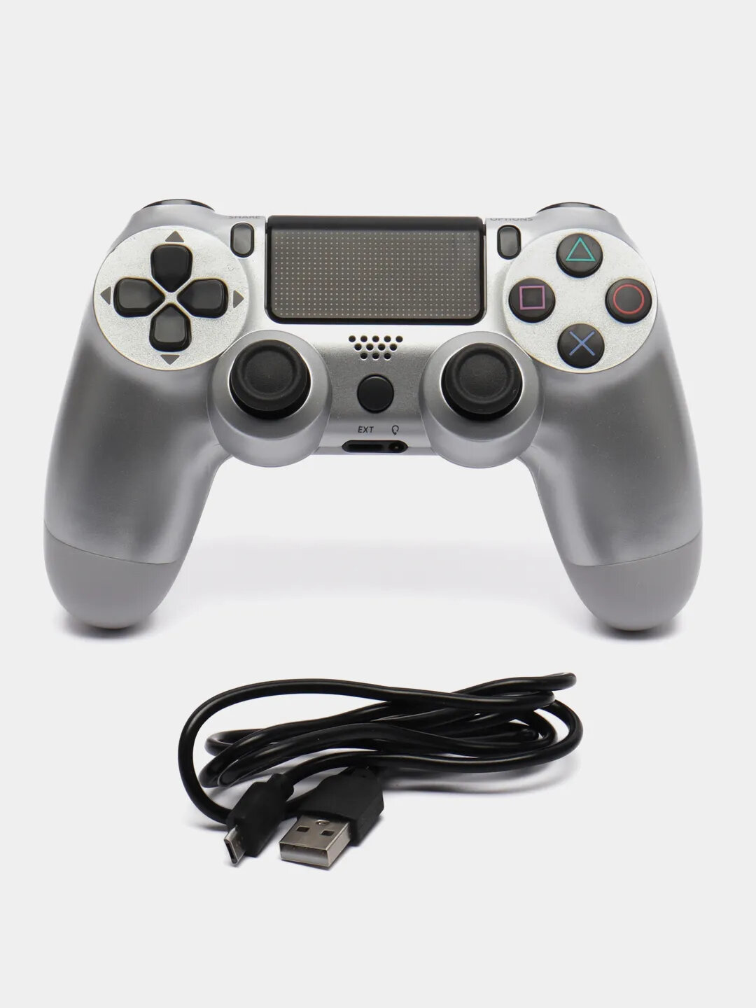 Джойстик PS4, Bluetooth, контроллер для ПК и смартфонов, беспроводной геймпад, Серебряный