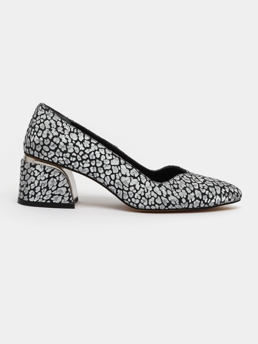 Туфли  Женские кожаные туфли — идеальны для офиса и каждый день, размер 37, хром — фото 1