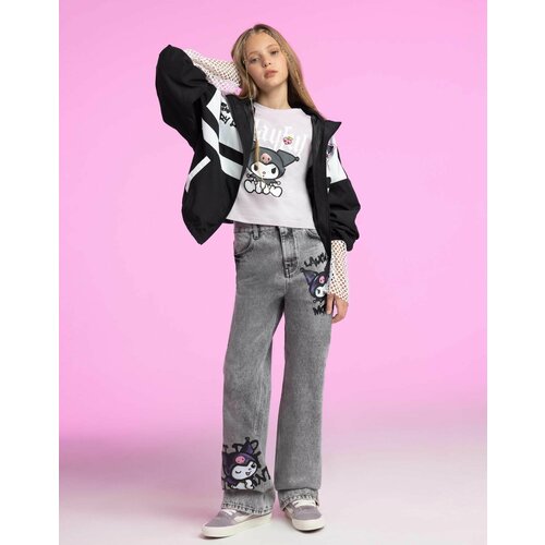 фото Джинсы gloria jeans hello kitty and friends, размер 13-14л/164 (40), серый