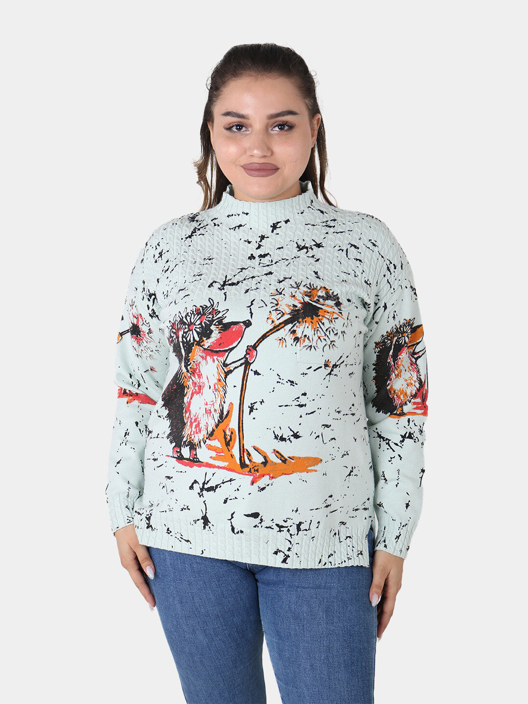 Свитер размер One Size, , мятный — фото 1