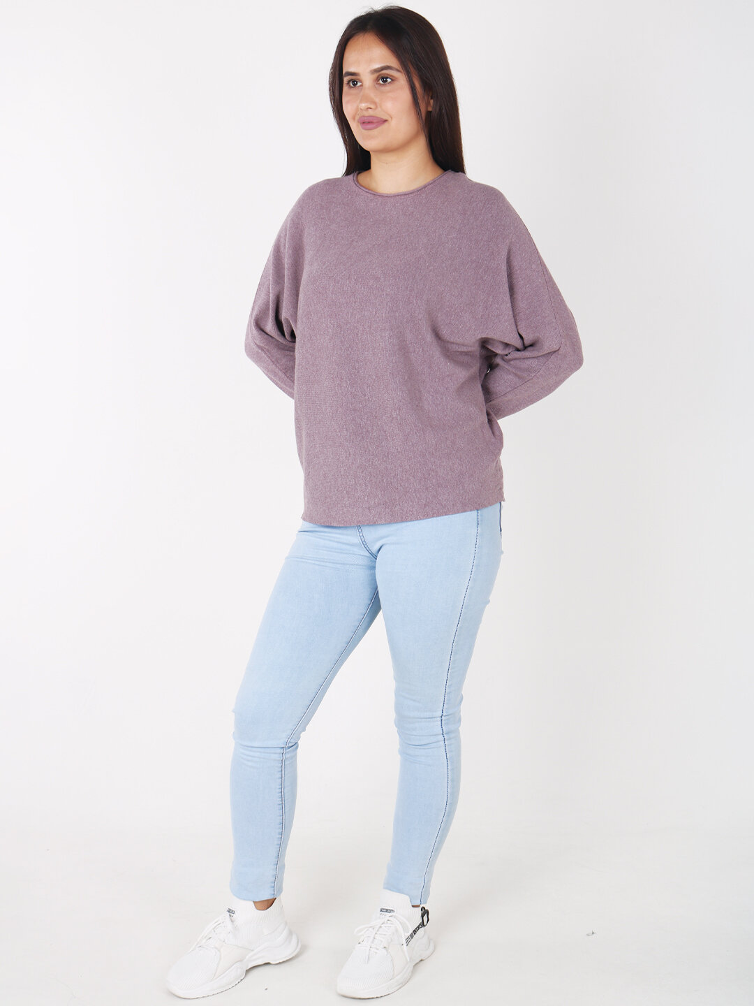 Свитер размер One Size, , сиреневый — фото 1