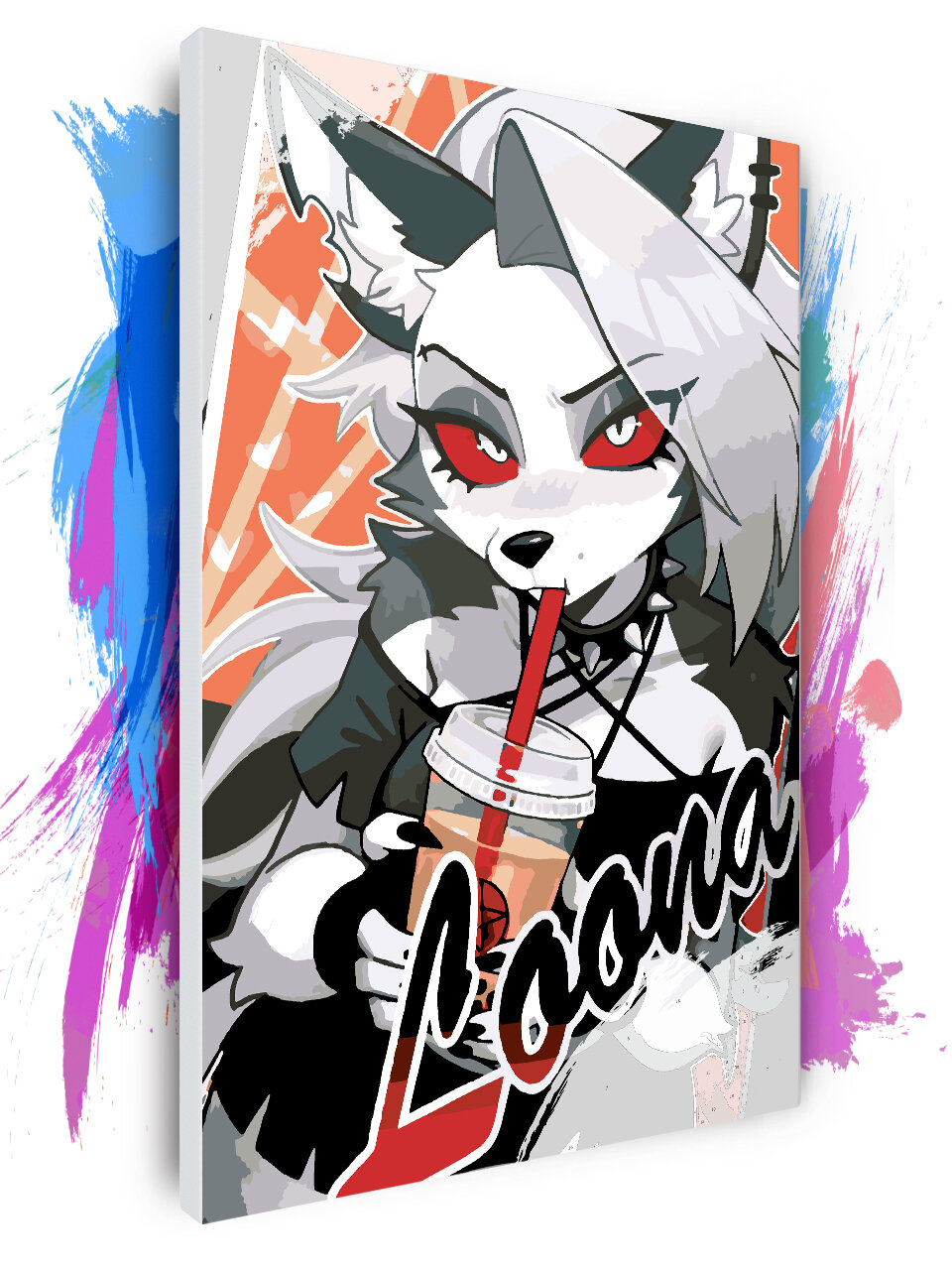 Картина по номерам на холсте Адский Босс - Луна, 40 х 60 см