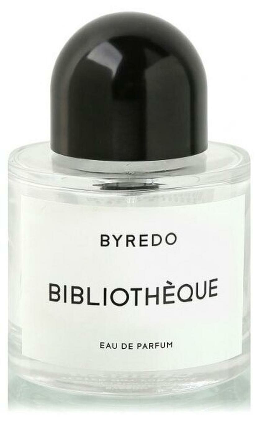 Парфюмерная вода BYREDO Bibliotheque, объем 50 мл, аромат унисекс, 2017 год перезаполняемый флакон — фото 1
