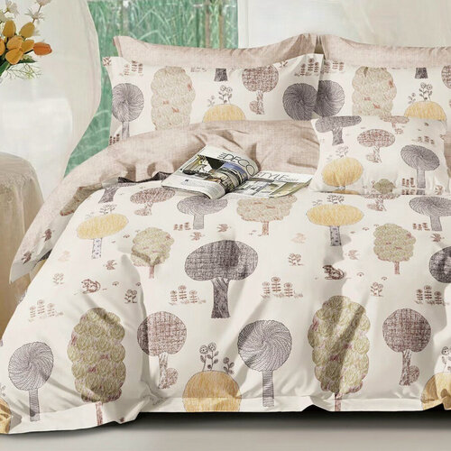 Изображение товара Постельное белье 1.5 спальное Cleo Satin de Luxe комплект пододеяльник на молнии сатин хлопок