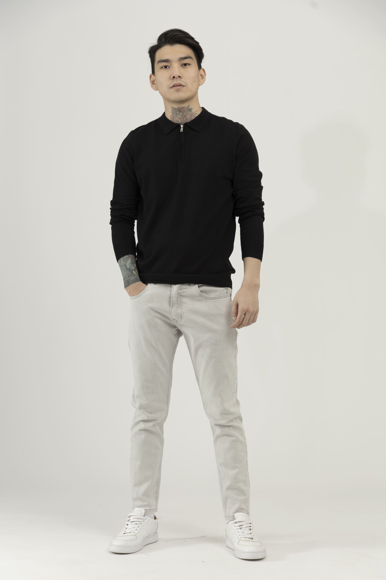 Джинсы зауженные TERRA PRO, размер 34, grey — фото 1