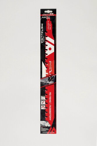 Изображение товара Пилка сабельная METALLICA Ultra S1817TCT 460/345мм шаг 17,3мм, TCT-тв. спл, по газобетону/ ЦСП 1шт, 908488