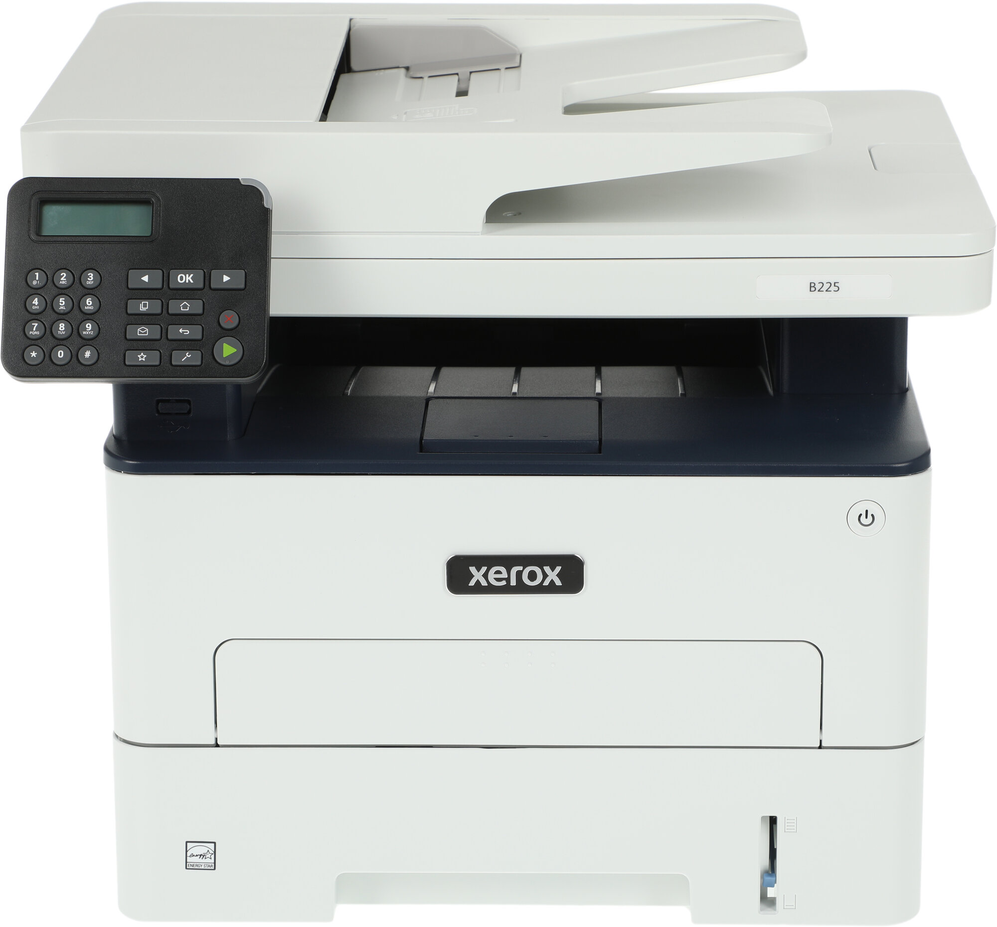 МФУ лазерный Xerox WorkCentre B225DNI, тип печати: черно-белый A4, скорость ч/б печати до 34стр/мин, печать Duplex, WiFi — фото 1