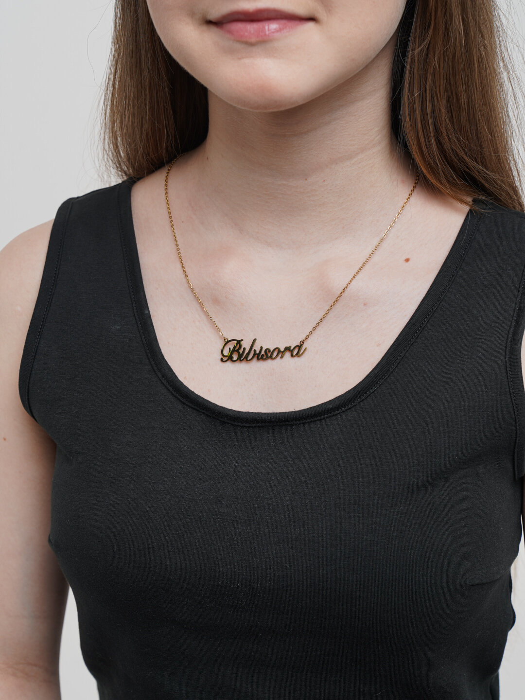 Цепь, 1 шт., длина 50 см, золотой — фото 1