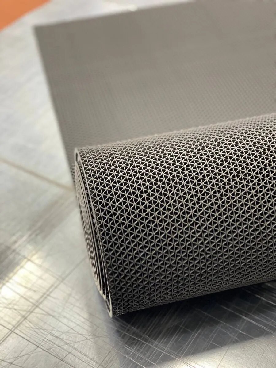 Резиновый коврик для бань и саун серый — фото 1