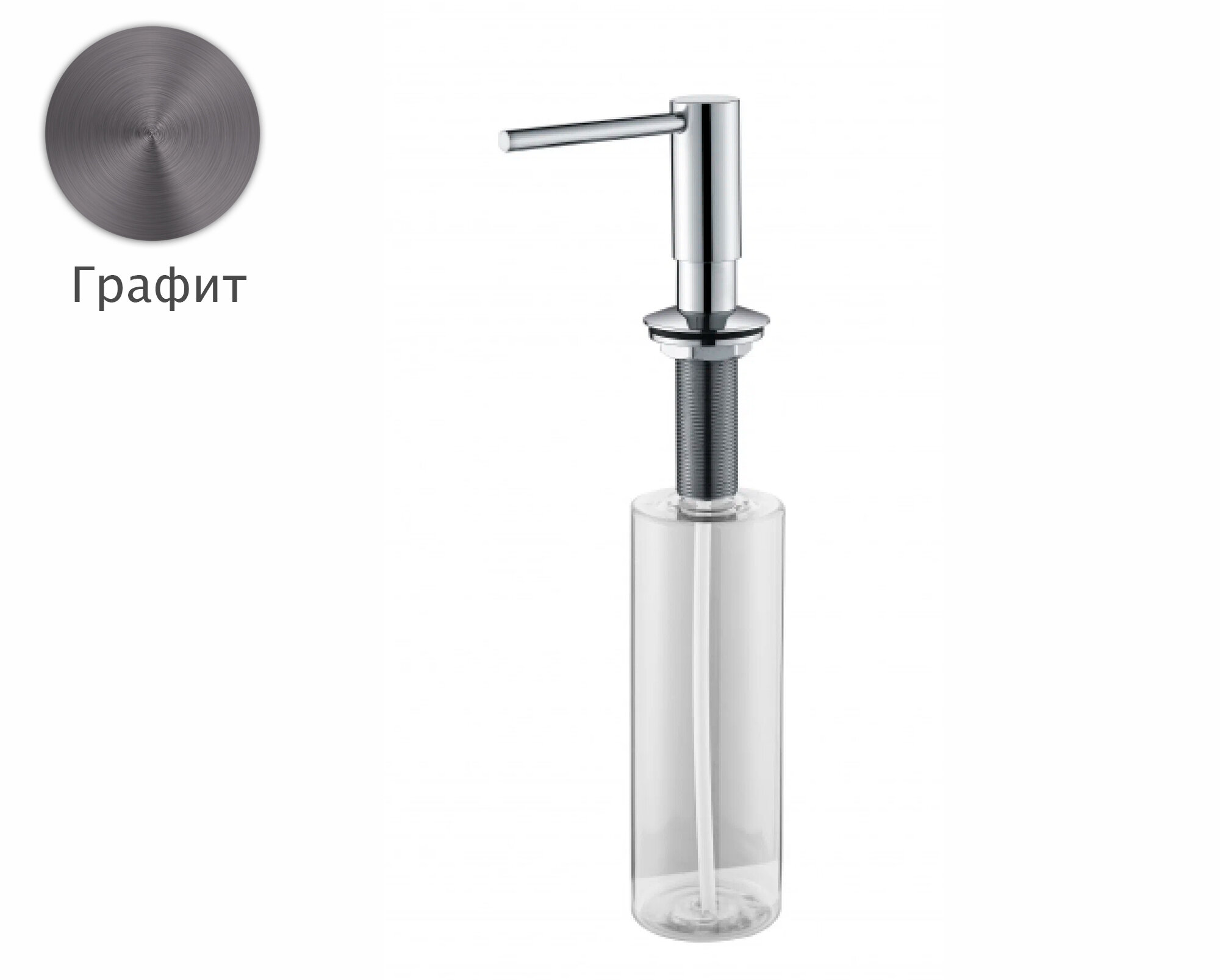 Дозатор для мыла Grocenberg AC0031BG, материал латунь, встраиваемый — фото 1