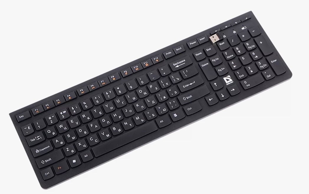 Клавиатура Defender Ultramate SM-535, мембранная, беспроводная, USB, черная