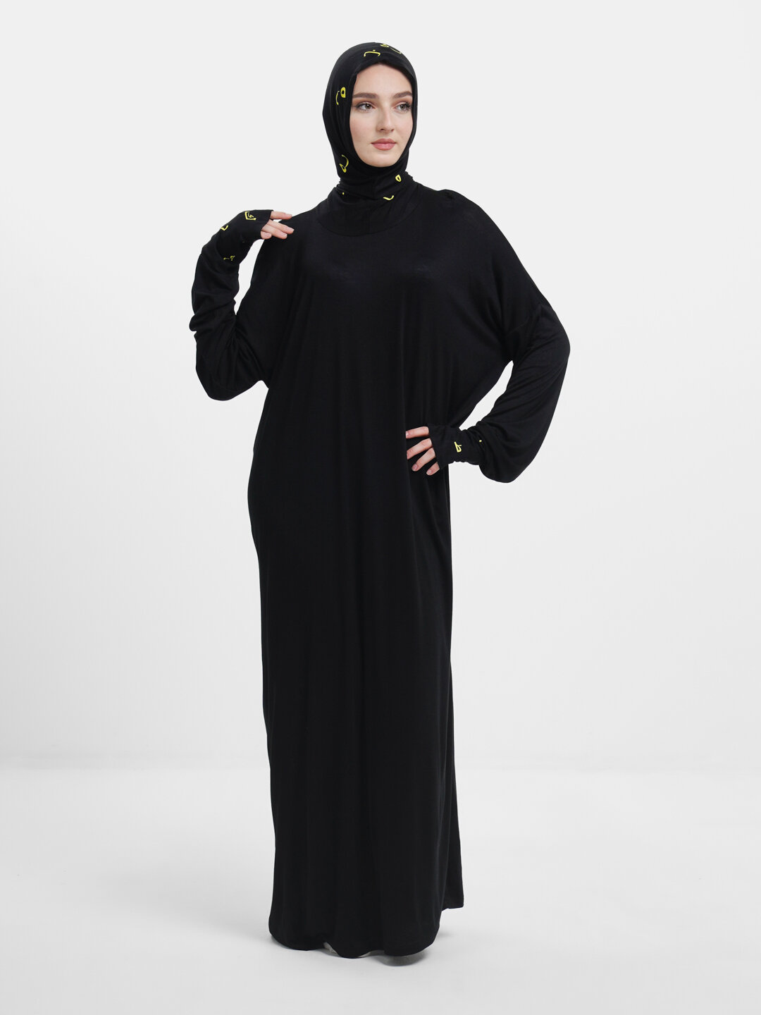 Платье , размер 44-56, черный — фото 1