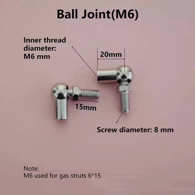 Шариковая опора Ball Joint M6, 20 мм, 15 мм, 8 мм