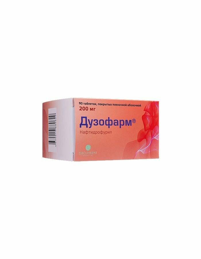 Дузофарм таблетки, покрытые пленочной оболочкой, 200 мг, 90 шт.