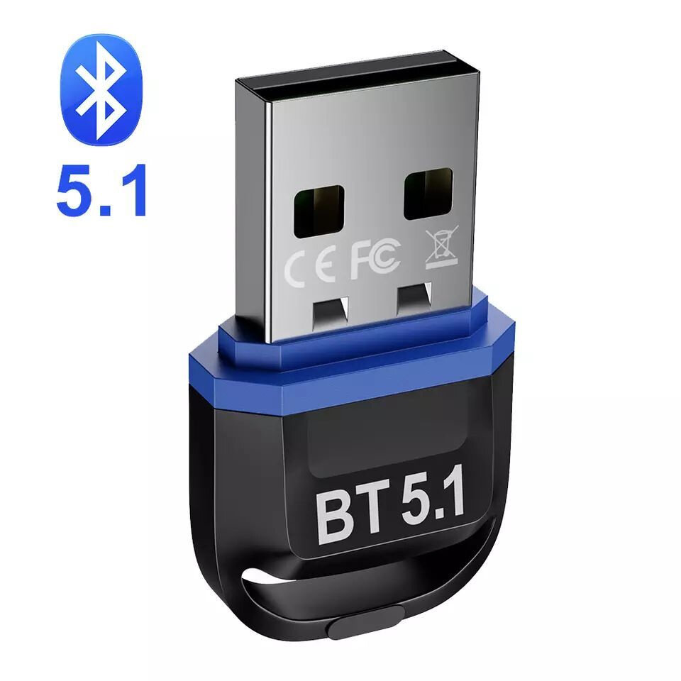 Адаптер Bluetooth USB 5,1, для PC, Laptop, Smart TV Box, интерфейс USB