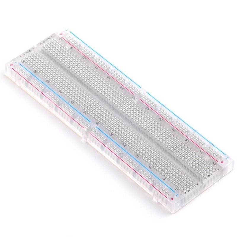 Беспаечная макетная плата (breadboard) MB-102 830 точек, прозрачная
