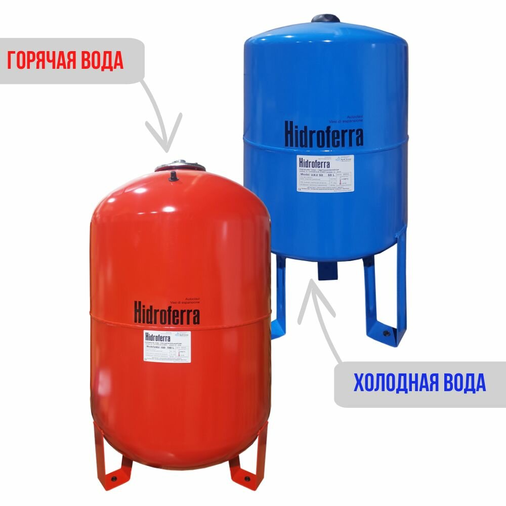 Гидроаккумулятор Hidroferra VAV 100, lt.100 — фото 1
