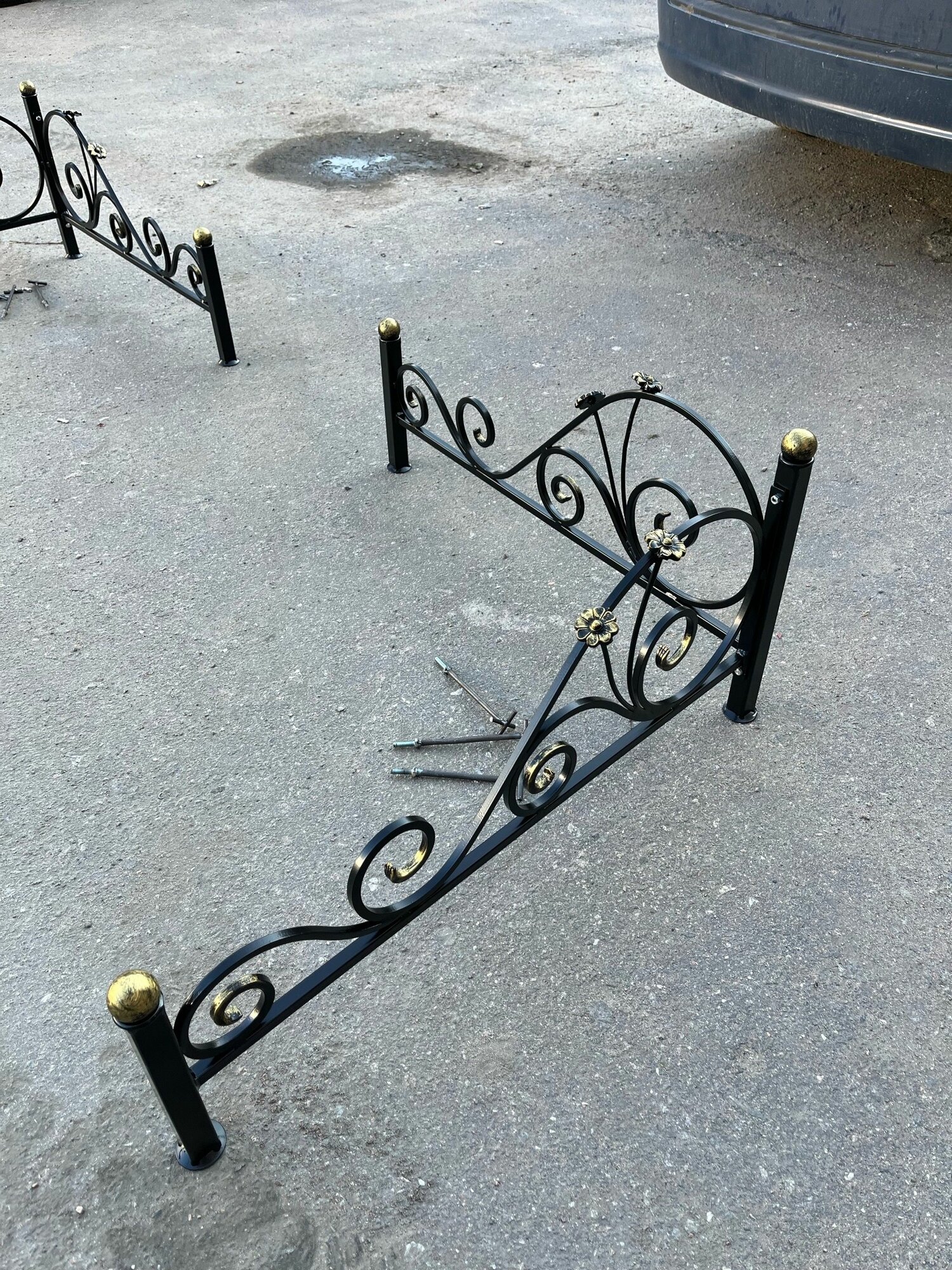 Ограда кованная металлическая 2 угла, Студия кованой мебели Нива — фото 1