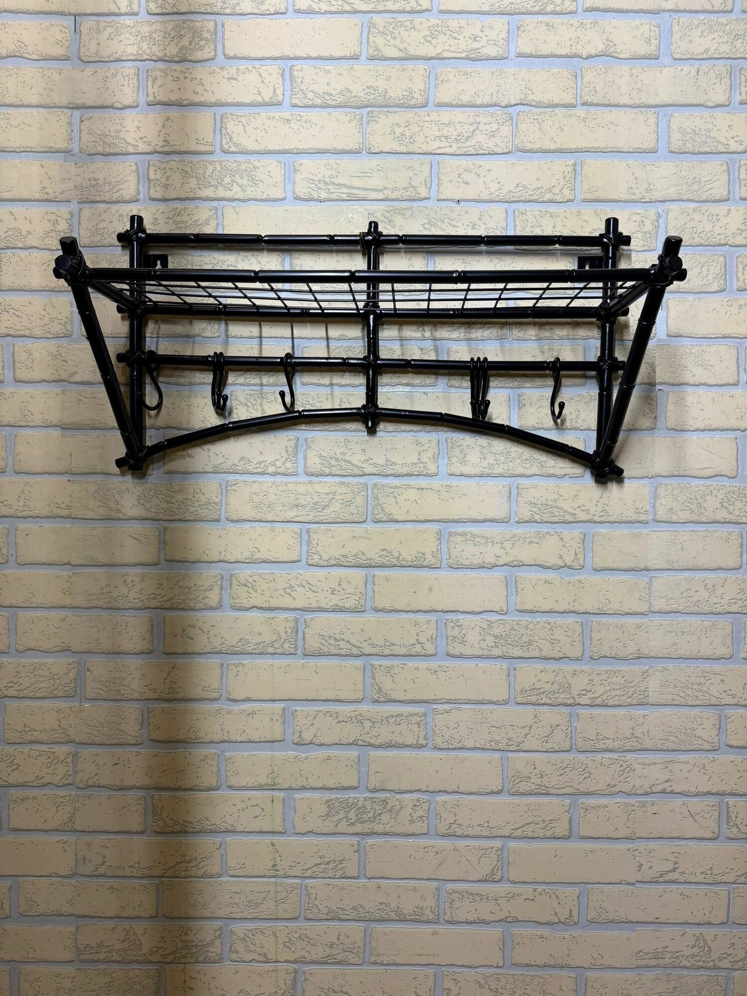 Вешалка настенная, кованая, Студия кованой мебели Нива, цвет черный — фото 1