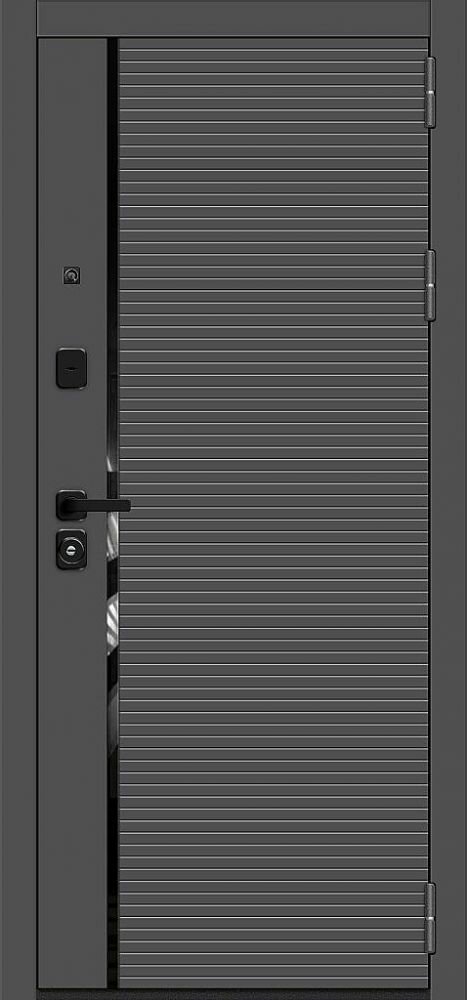 Входная Дверь Bravo Optim Z-3 Графит/Белый 860x2050мм Правое Открывание / Браво.