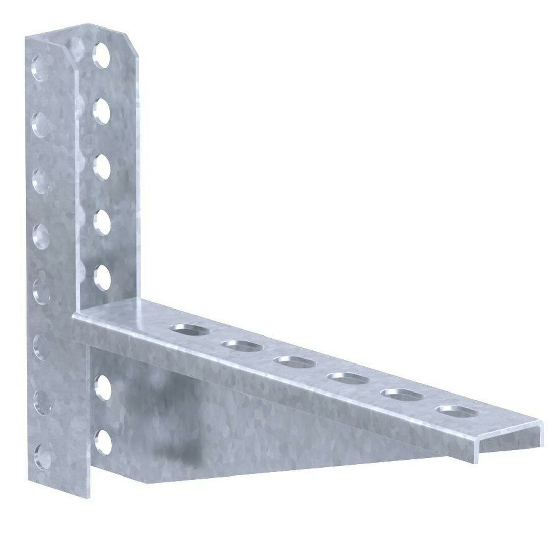 Консоль с опорой монолитная усиленная KMU 100 под П-профиль 50х30 (25) PRO-Montag WM79355