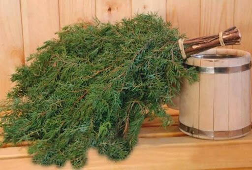 Веник для бани Можжевеловый 1 шт.