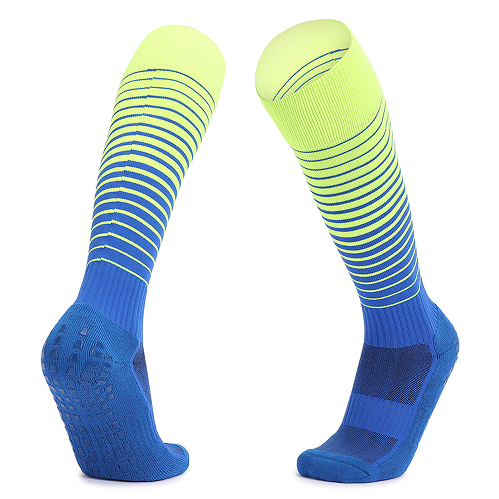 Носки для футбола антискользящие мужские женские футбольные носки дышащие с подушкой спортивные носки цвет White&Pink / White&Purple / Green&Blue / Orange&Black / Blue&Black / White&Black / Pink&Black материал 52% хинлон + 37% хлопок + 3% спандекс + 8%