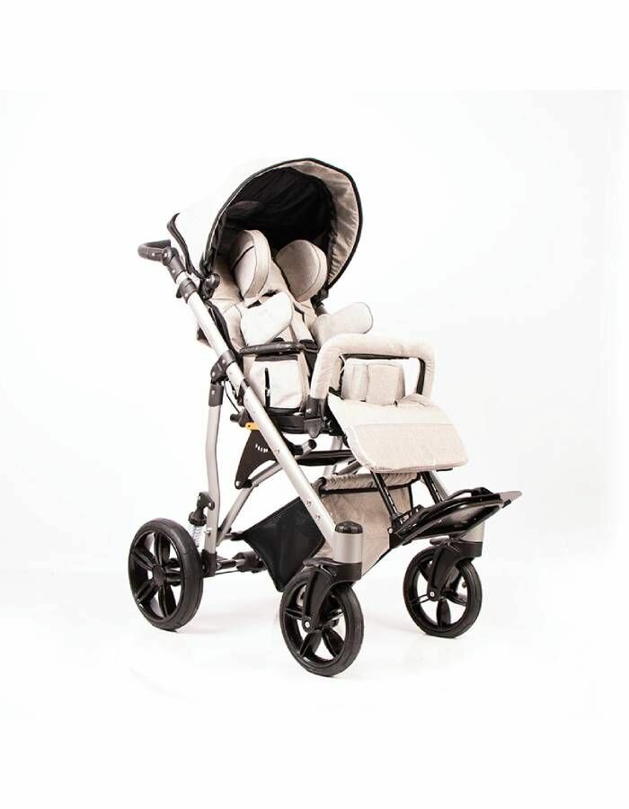 Кресло-коляска инвалидное Vita Buggy 7900 NEW для детей с ДЦП (29-36см, пневмоколеса) складное, прогулочное, вес 21 кг, нагрузка до 45 кг