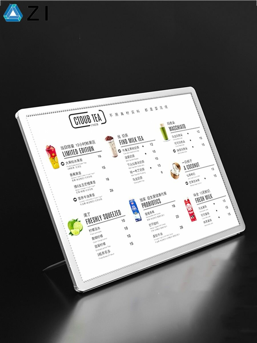 Светодиодная Витрина Подходит для магазинов молочного чая кофеен ресторанов и короб барной стойки настольная