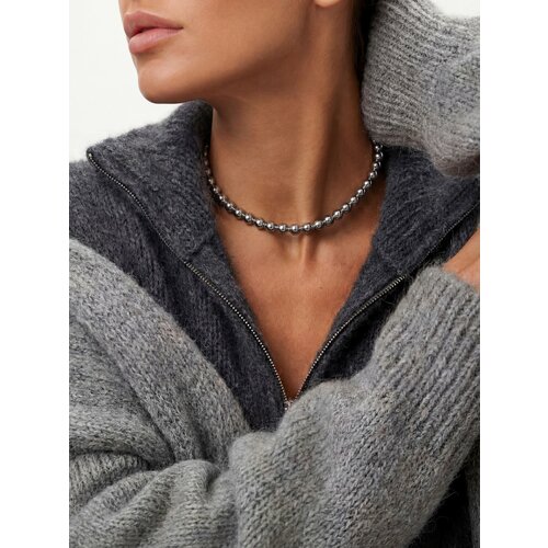 Колье LU Jewel, длина 37 см, серебряный