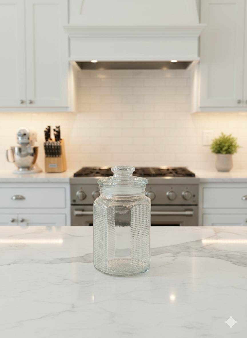 Стеклянная банка для хранения продуктов из прочного прозрачного стекла с крышкой, объём 2150 мл (X-GL1AM)