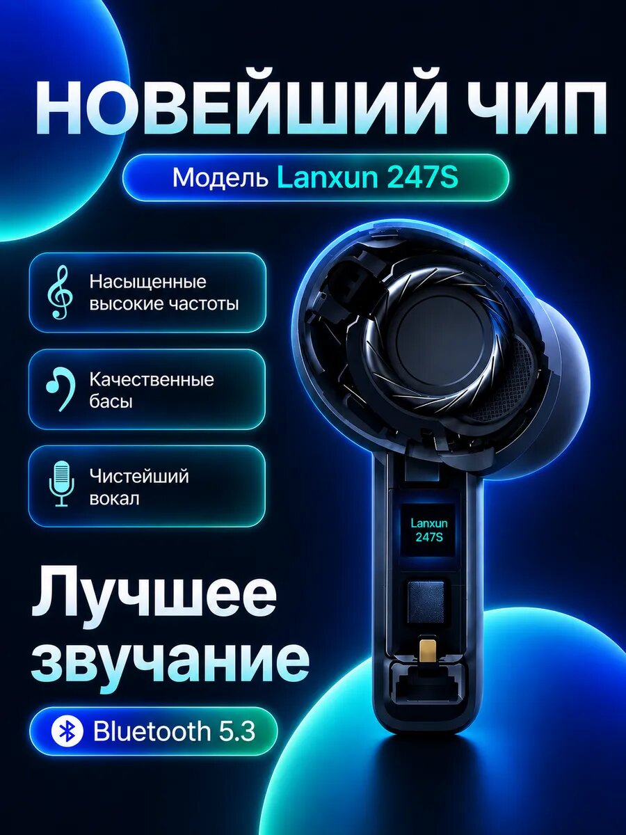 Наушники беспроводные для iPhone и Android A.Pods Pro 3 — фото 1