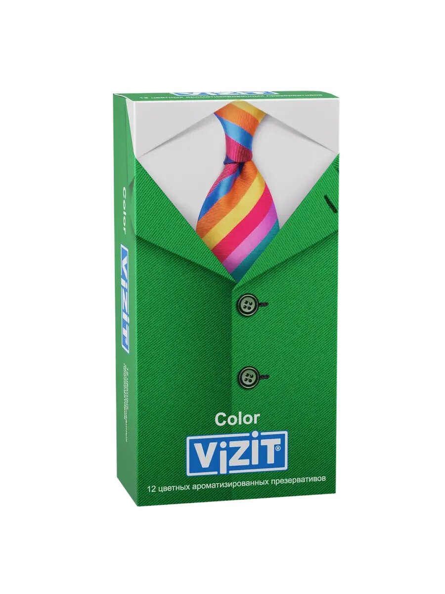Презервативы VIZIT Color ароматизированные 12 шт