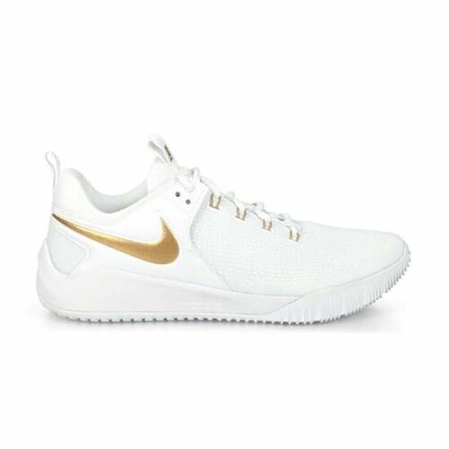 Кроссовки NIKE DM8199-170-8,5, волейбольные, размер 8.5 US, белый, золотой