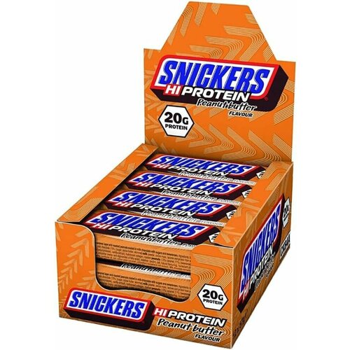 Набор батончиков Snickers Hi Protein - Арахисовое масло (12 x 57 г)